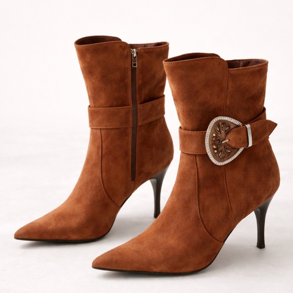 Made In Italy Brown Boots Size 37.5